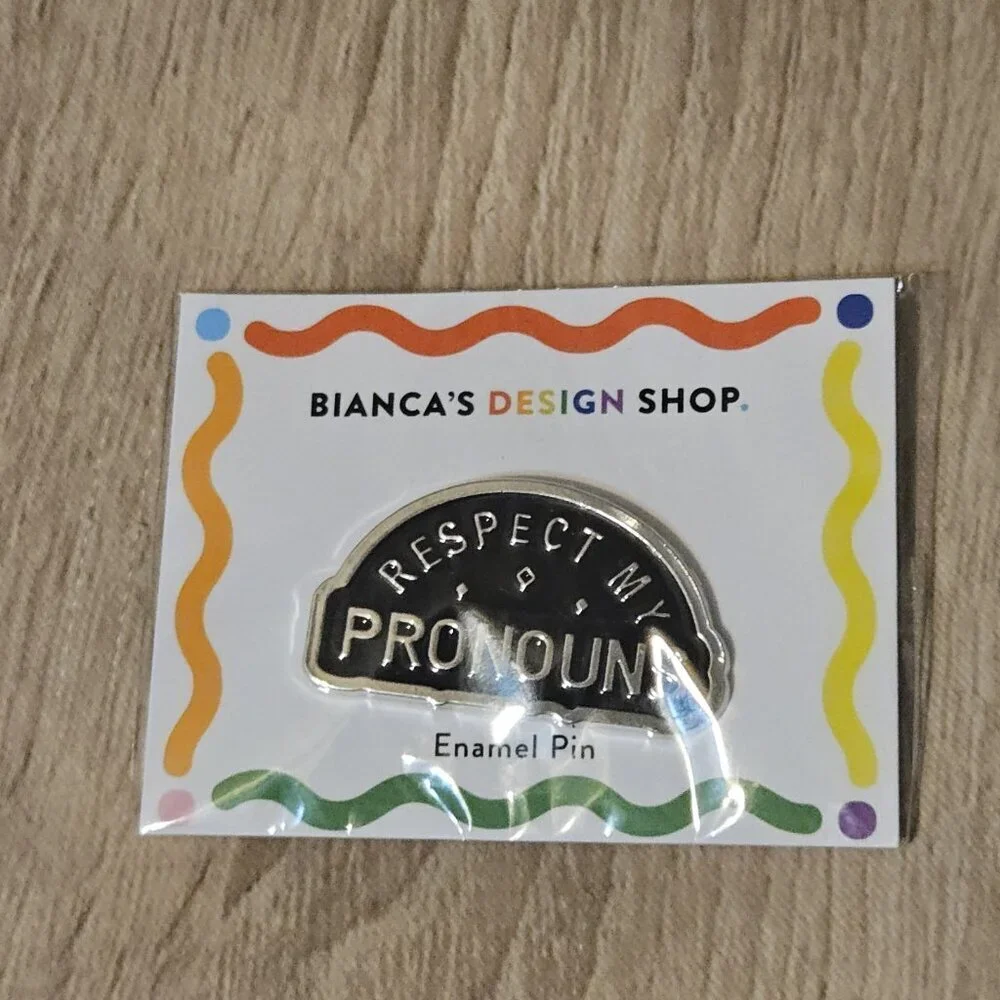Lot Of 10 Enamel Gay Pride Pins She He They Rainbow Queer Joy Proud Lot #3